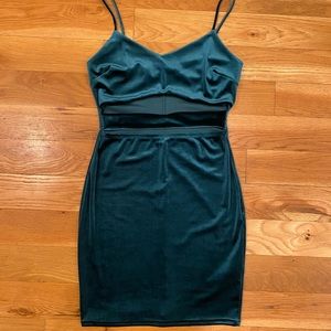Emerald Green Mini Dress